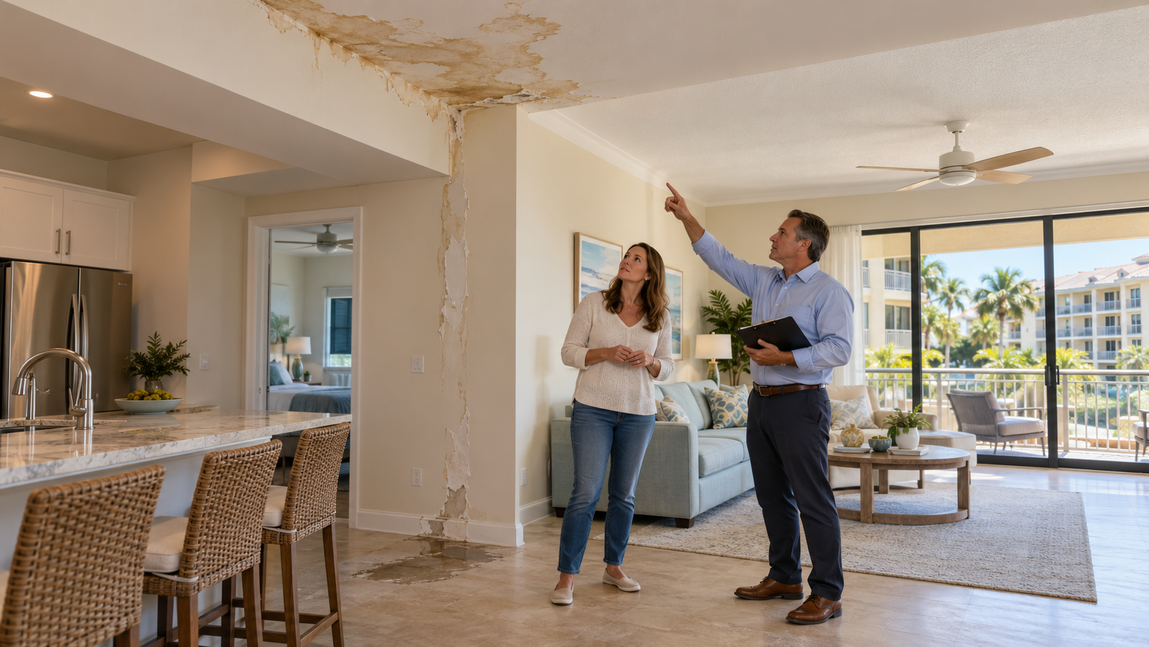 Water Damage in a Florida Condo